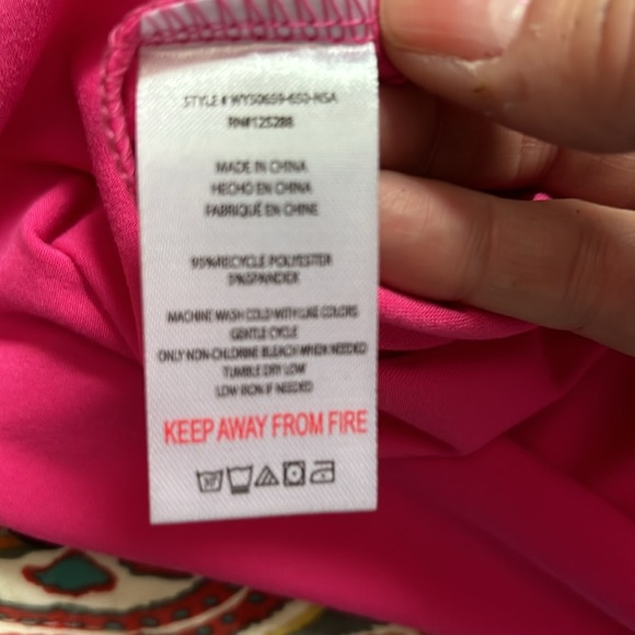 NWT Rae Dunn hot pink tank top pj top size small - Picture 5 of 7